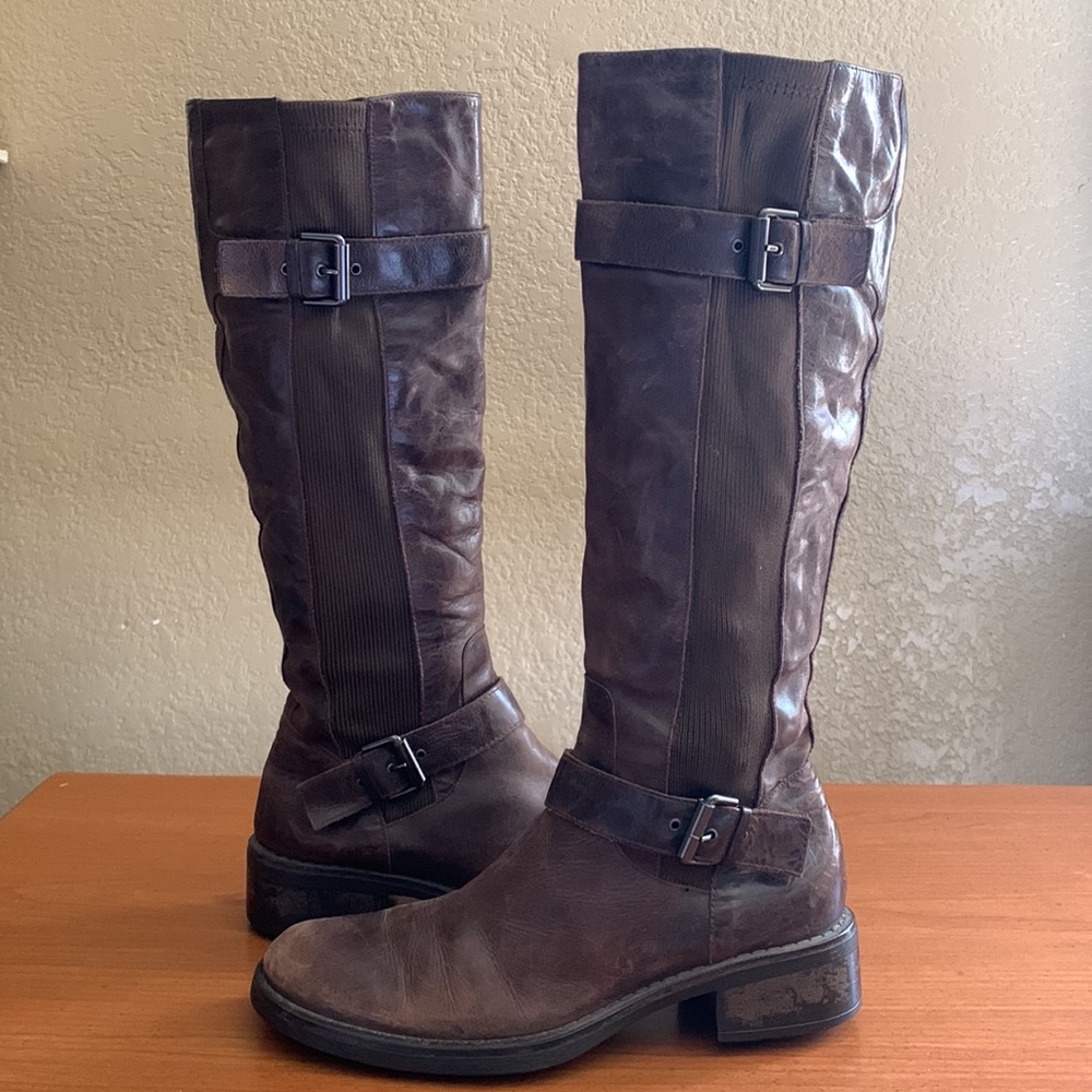 AQUATALIA Distressed Tall Riding Boots